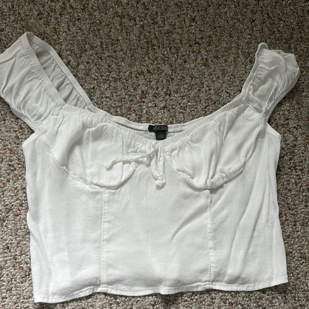 White Off-Shoulder Top